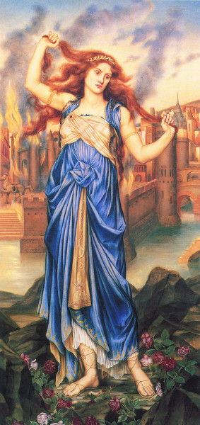 cassandra-in-front-of-city-of-troy-by-e-de-morgan-1898