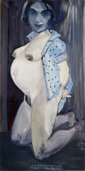Marlene Dumas  Pregnant Image [Immagine gravida],  1988-1990